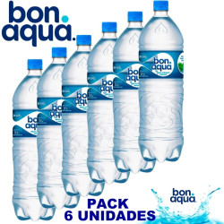 BONAQUA Agua Mineral 1.5 Lt - PACK de 6